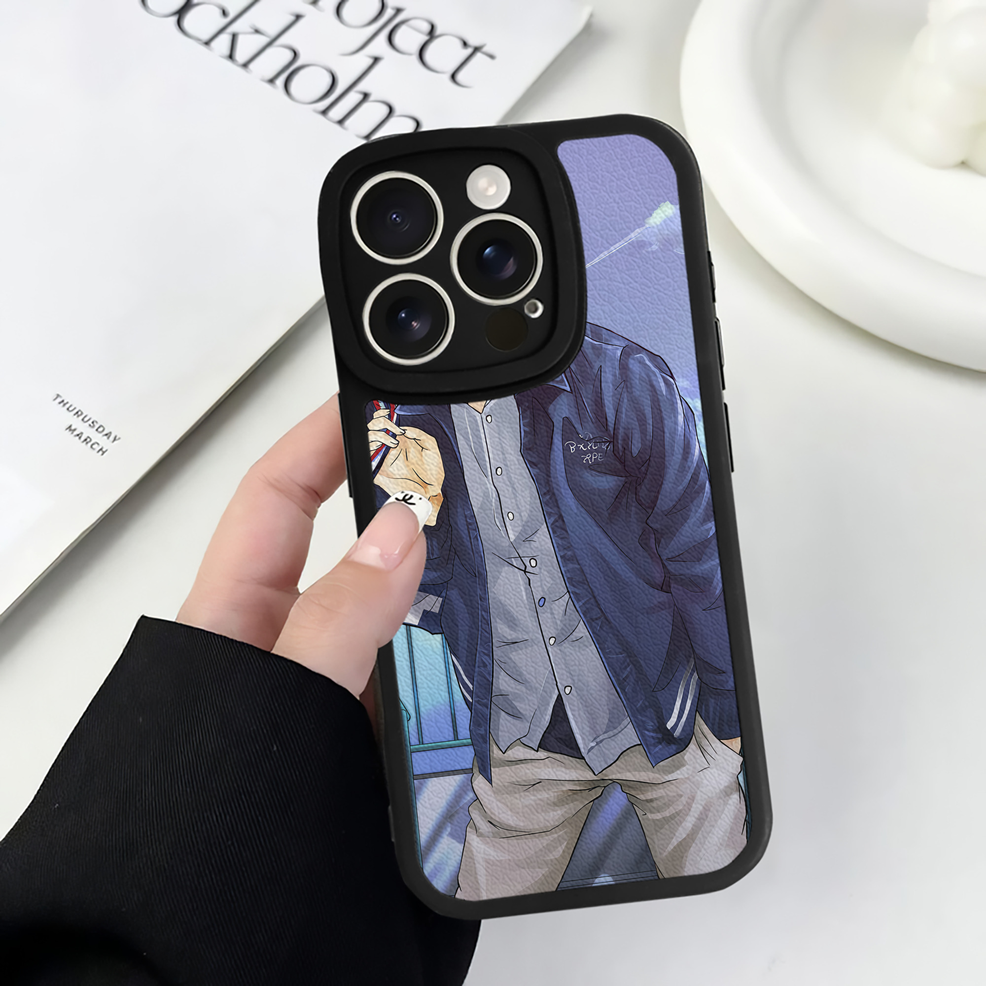 （画像用） SLAM DUNK／スラムダンク 【iPhone 16シリーズ対応】シリコンスマホケース（レザー調） 材質：シリコン